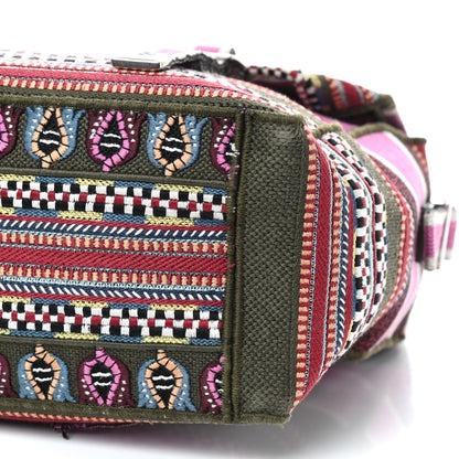 Christian Dior Canvas Embroidered Diorcamp Messenger Vert Multicolor 7 of 8
