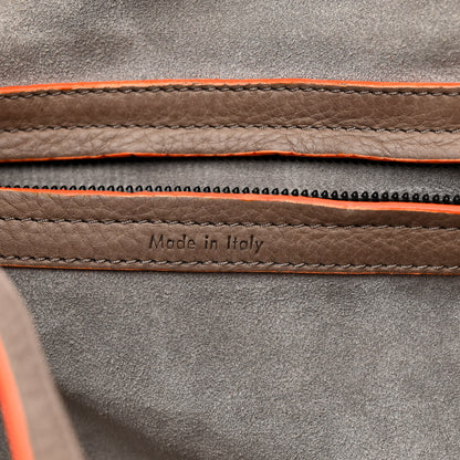 Celine Supple Calfskin Medium Phantom Luggage Grey Orange 6 of 16