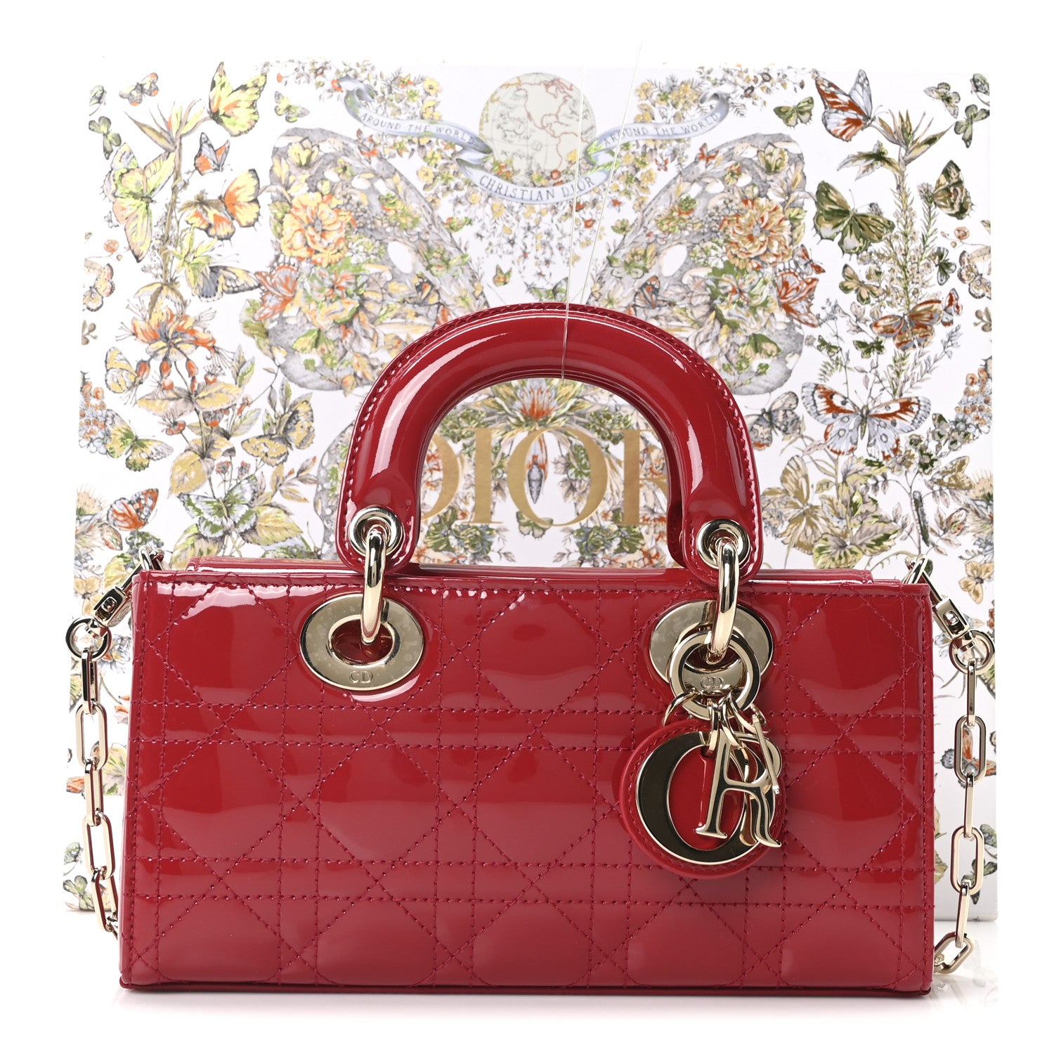 Christian Dior Patent Cannage Small Lady D-Joy Mexican Red 10 of 10