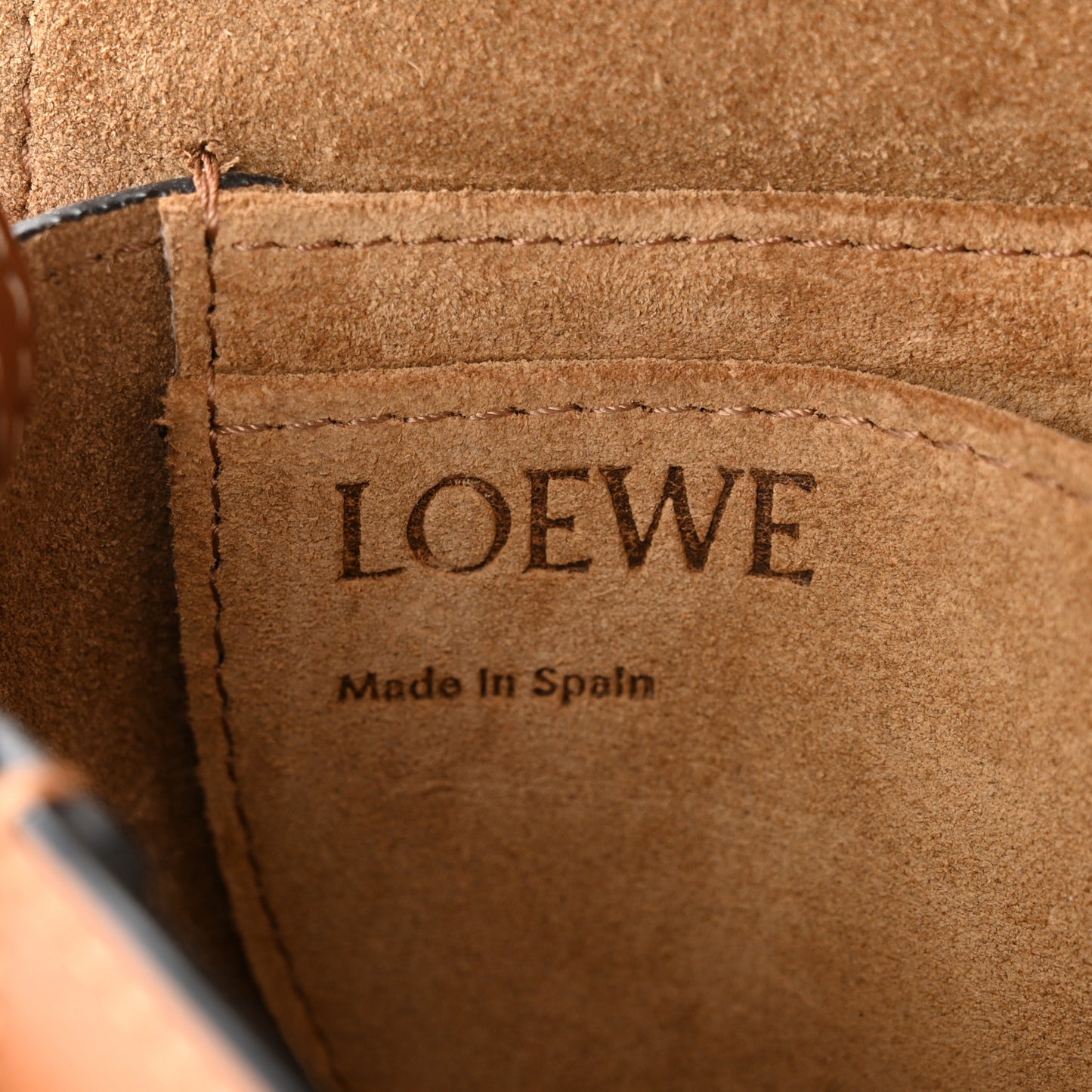 Grained Calfskin Mini Gate Crossbody Bag Caramel Pecan