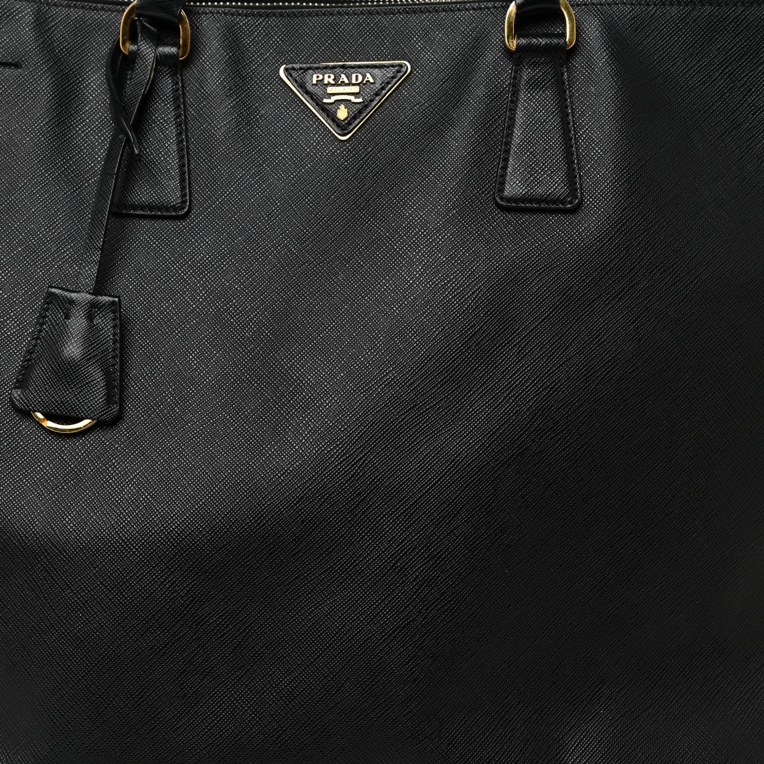 Prada Saffiano Large Galleria Double Zip Tote Black 7 of 18