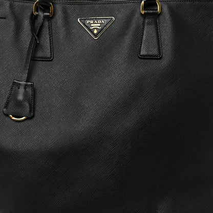 Prada Saffiano Large Galleria Double Zip Tote Black 7 of 18