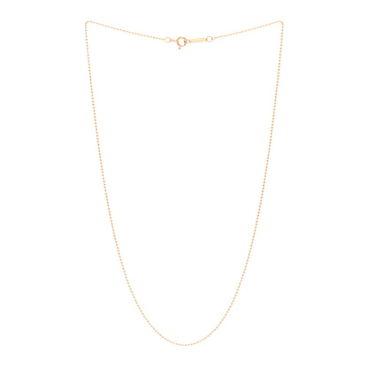 Tiffany 18K Rose Gold Beaded Chain Necklace 3 of 4