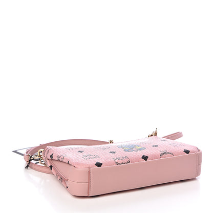 MCM Visetos Rabbit Crossbody Pouch Soft Pink 4 of 10