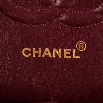 Chanel Lambskin Quilted Medium Double Flap Navy 7 of 8