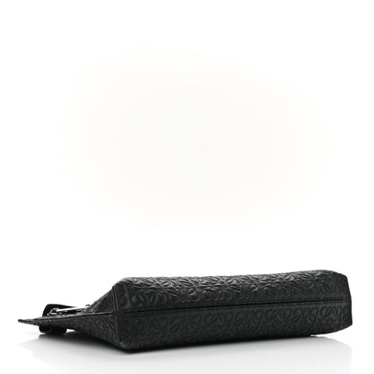Loewe Calfskin Embossed Medium Repeat T Pouch Black 4 of 8