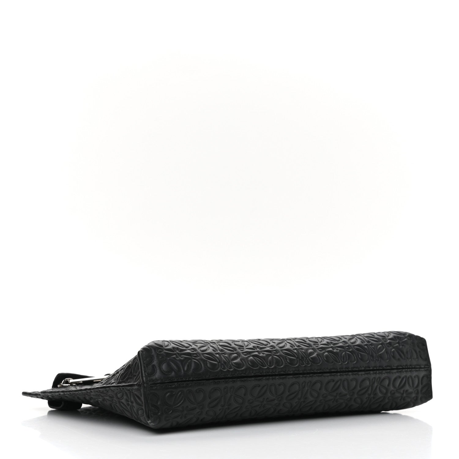Loewe Calfskin Embossed Medium Repeat T Pouch Black 7 of 17