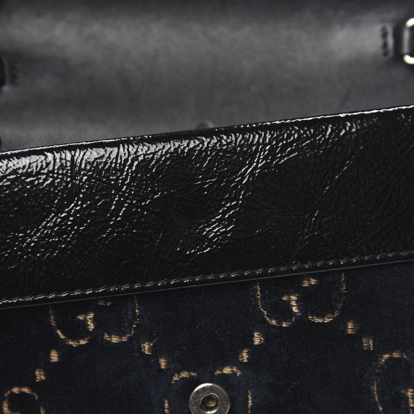 Velvet GG Monogram Super Mini Dionysus Shoulder Bag Blue Beige Black