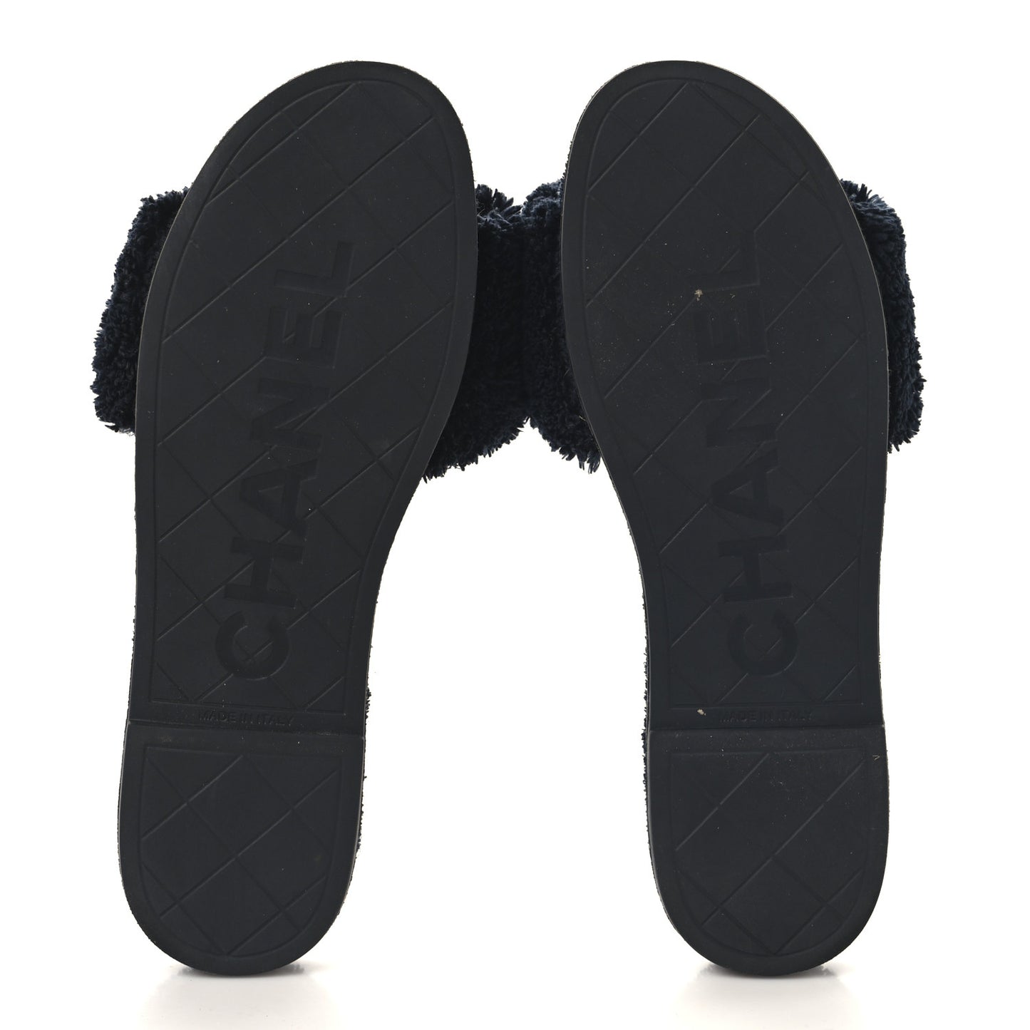 Terry CC Flat Mules Sandals 37 Navy