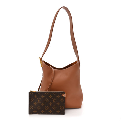 Louis Vuitton Grained Calfskin Low Key Hobo PM Cognac 3 of 14