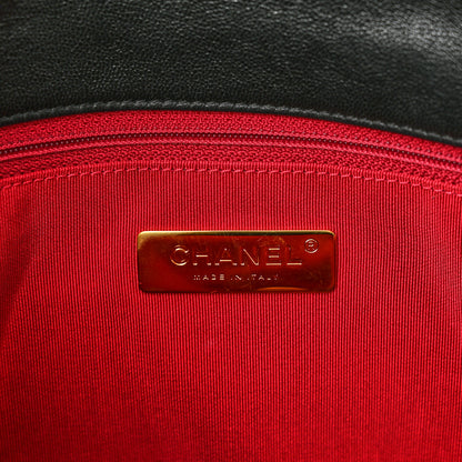 Chanel Goatskin Quilted Medium Chanel 19 Flap Black 6 of 10