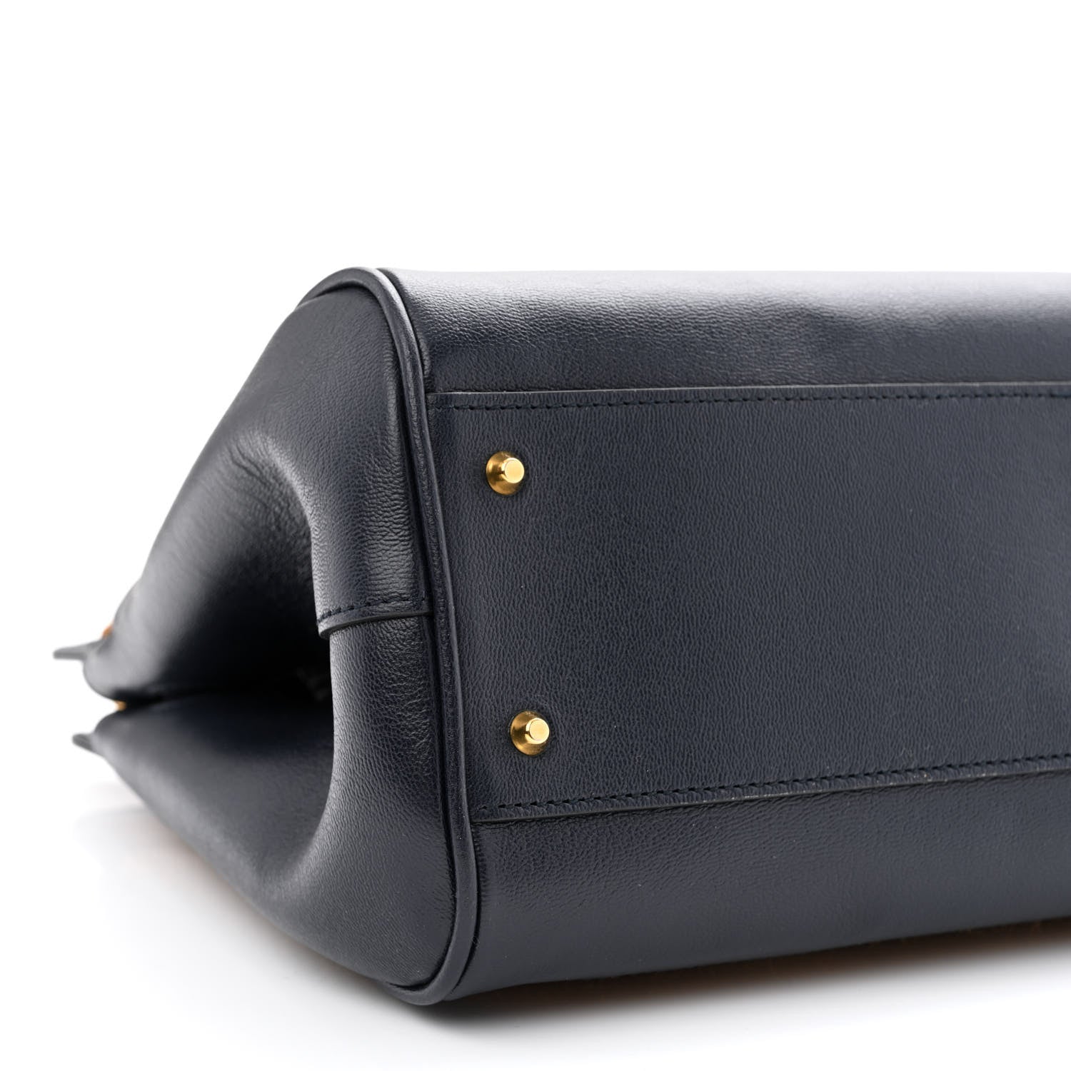 Gucci Straw Lux New Sakai Calfskin Lux Medium Dahlia Bamboo Handle Tote Bag Dark Natural Blue 11 of 14