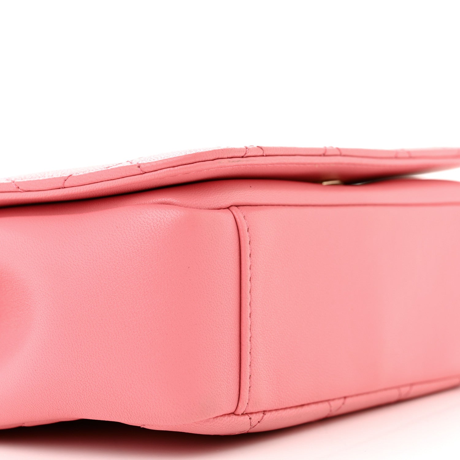 Chanel Lambskin Quilted Studded Beauty Begins Flap Rose 9 of 10