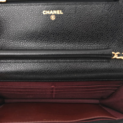 Chanel Caviar Quilted Wallet on Chain WOC Black 5 of 12