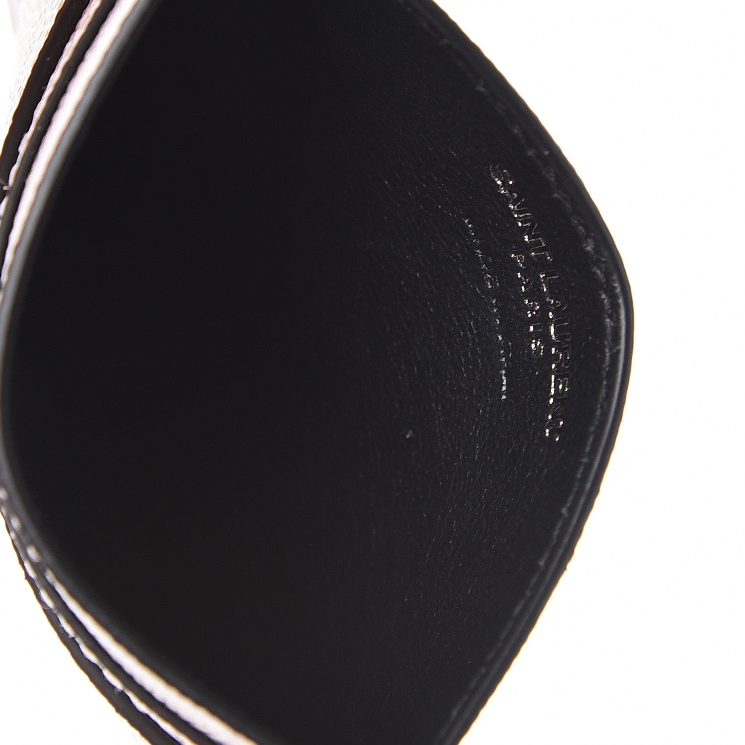 Saint Laurent Grain De Poudre Matelasse Dotted Squares Card Case White 5 of 9