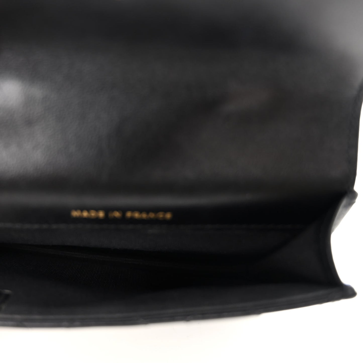 Lambskin Quilted Top Handle Flap Coin Purse With Chain Black