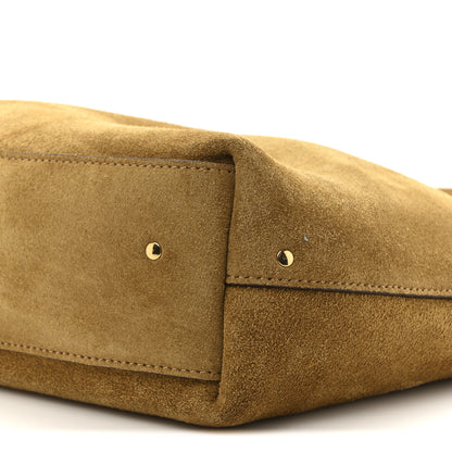 Chloe Suede Calfskin Small Marcie Hobo Bag Gold Khaki 8 of 9