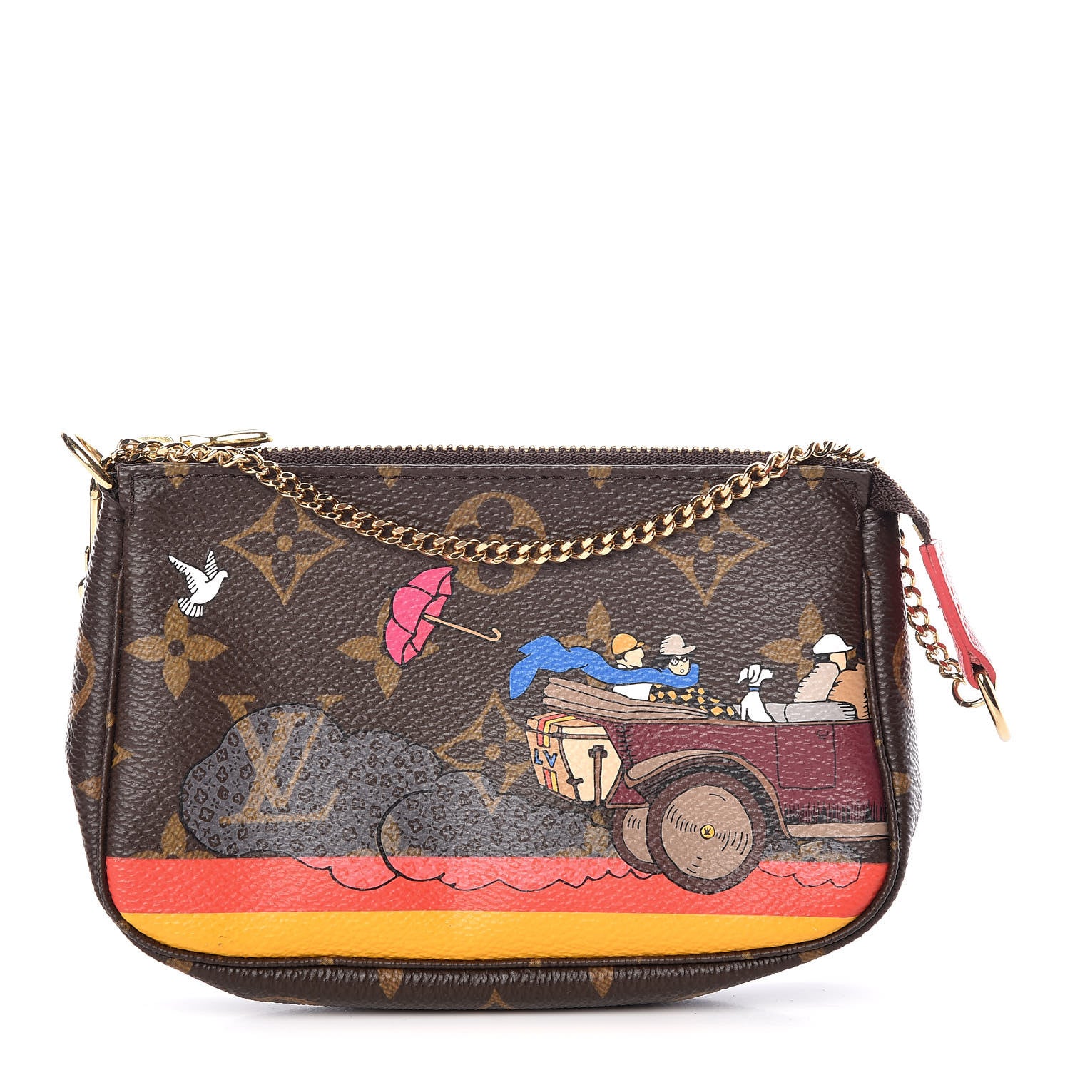 Louis Vuitton Monogram 2015 Christmas Animation Mini Pochette Accessories 1 of 10