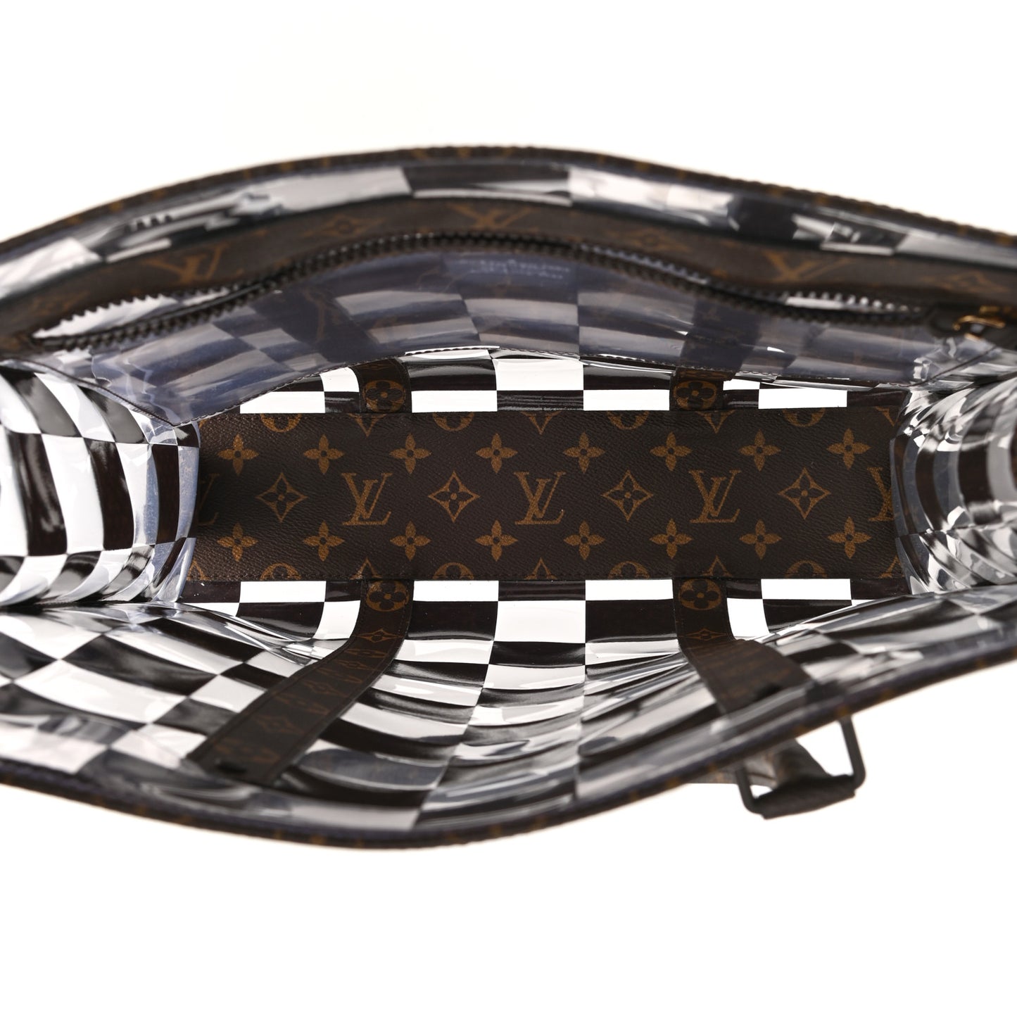PVC Monogram Chess Sac Plat