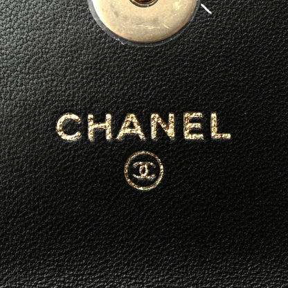 Chanel Lambskin Quilted CC Hook Card Holder Black 5 of 7