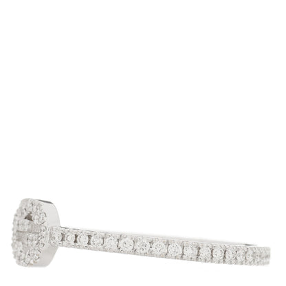Gucci 18K White Gold Diamond Interlocking G Ring 57 8 3 of 7