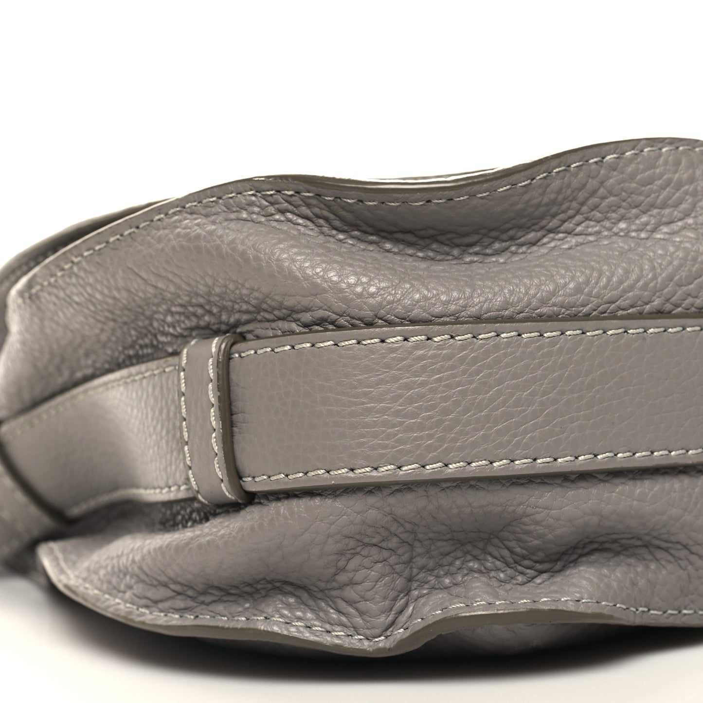 Calfskin Medium Marcie Round Crossbody Bag Cashmere Grey