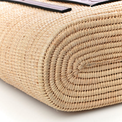 Loewe Raffia Small Square Basket Tote Bag Natural Tan 8 of 16