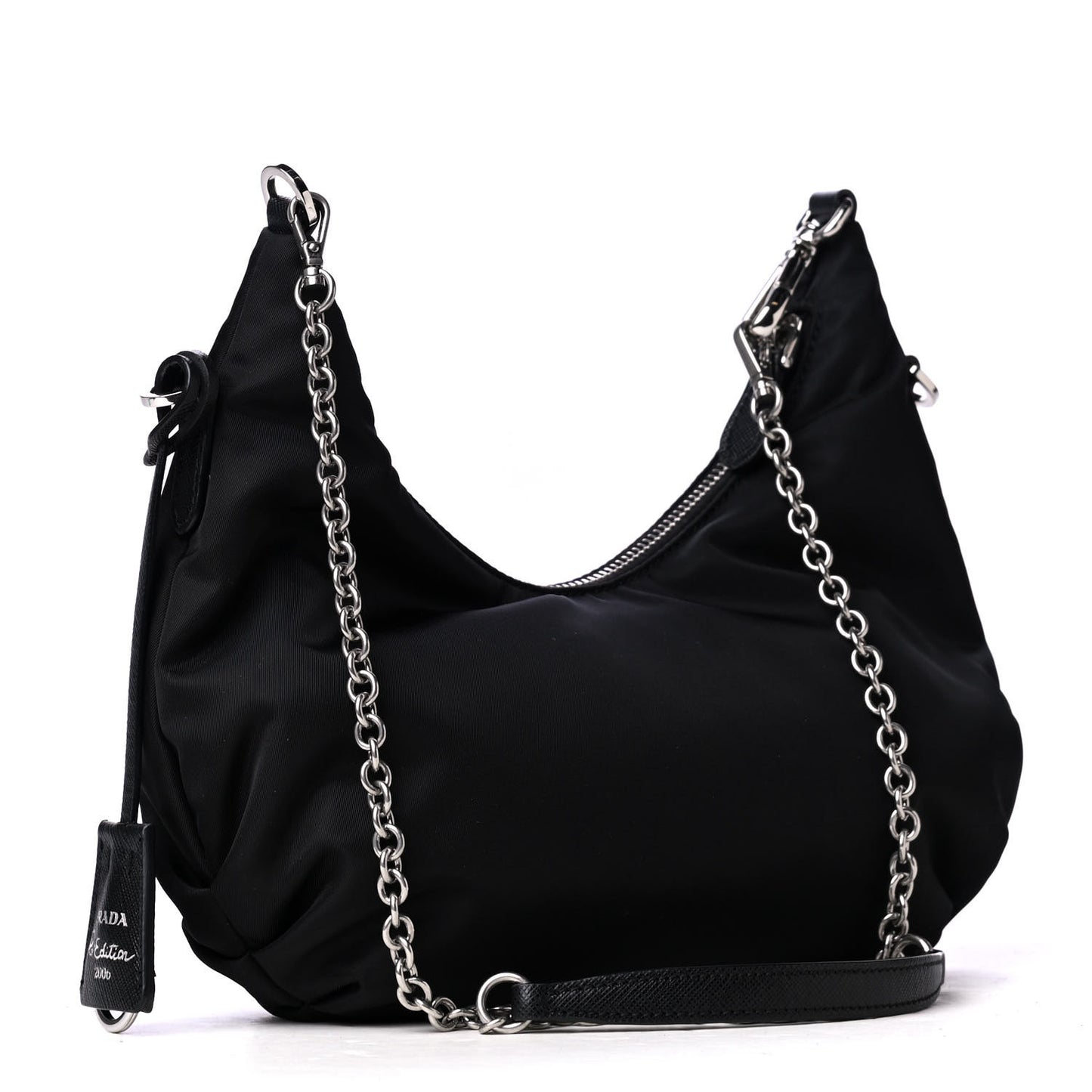 Tessuto Nylon Saffiano Re-Edition 2006 Shoulder Bag Black