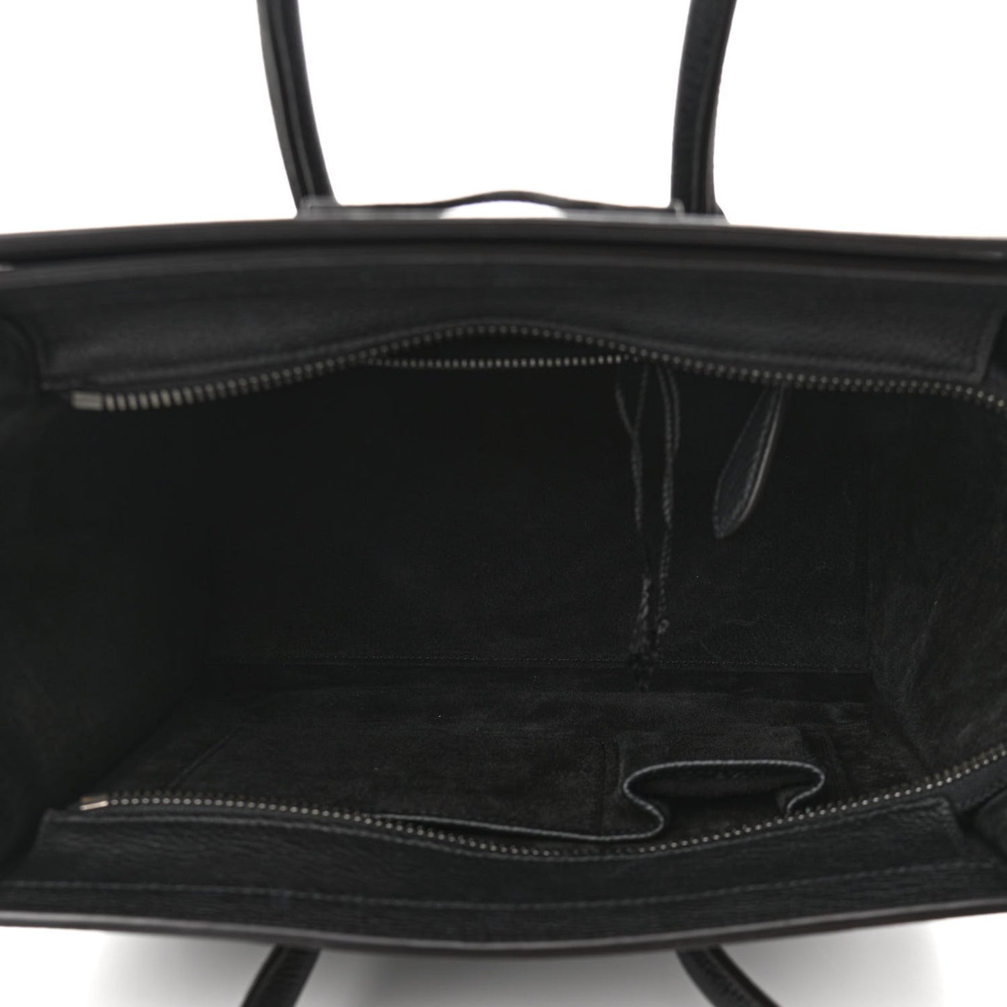Drummed Calfskin Micro Luggage Black
