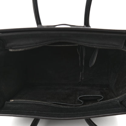 Celine Drummed Calfskin Micro Luggage Black 5 of 9