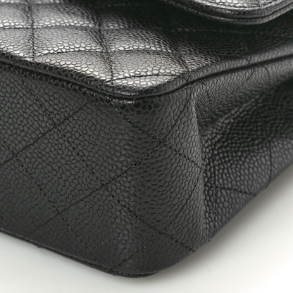 Chanel Caviar Quilted Medium Double Flap Black 10 of 10
