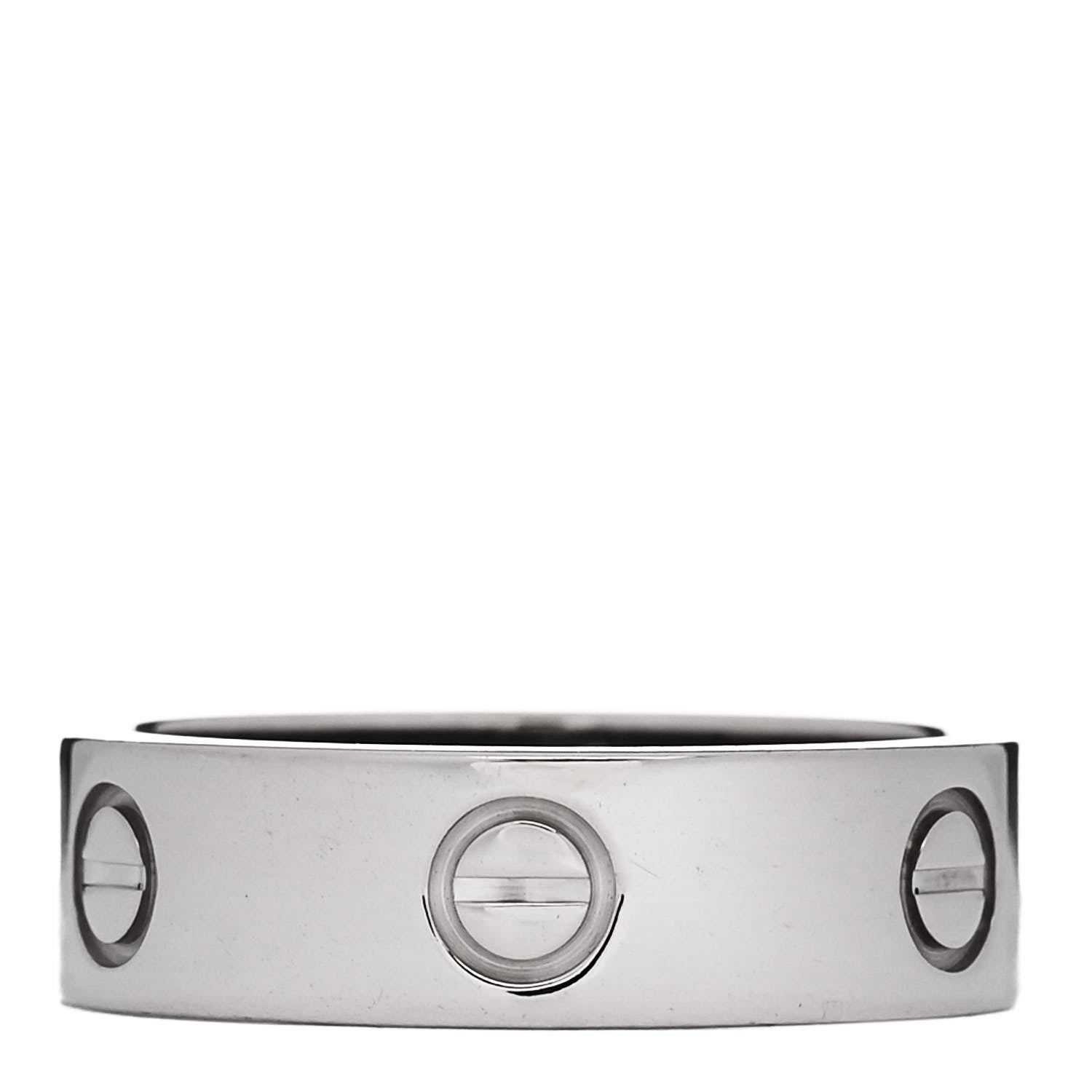 Cartier 18K White Gold 5.5mm LOVE Ring 57 8 1 of 4