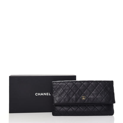 Chanel Lambskin Quilted CC Beauty Clutch Black 9 of 9