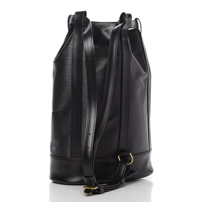 Louis Vuitton Epi Randonnee PM Black 6 of 12