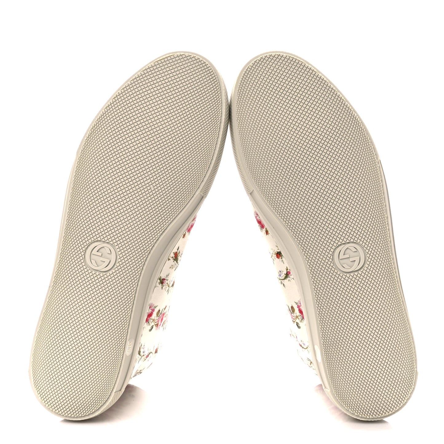 Canvas Romantic Print Major Blind For Love High Top Sneakers 37 Ivory
