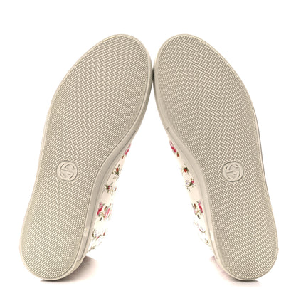 Gucci Canvas Romantic Print Major Blind For Love High Top Sneakers 37 Ivory 5 of 9