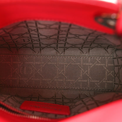 Christian Dior Lambskin Cannage Mini Lady Dior Fuchsia 5 of 10