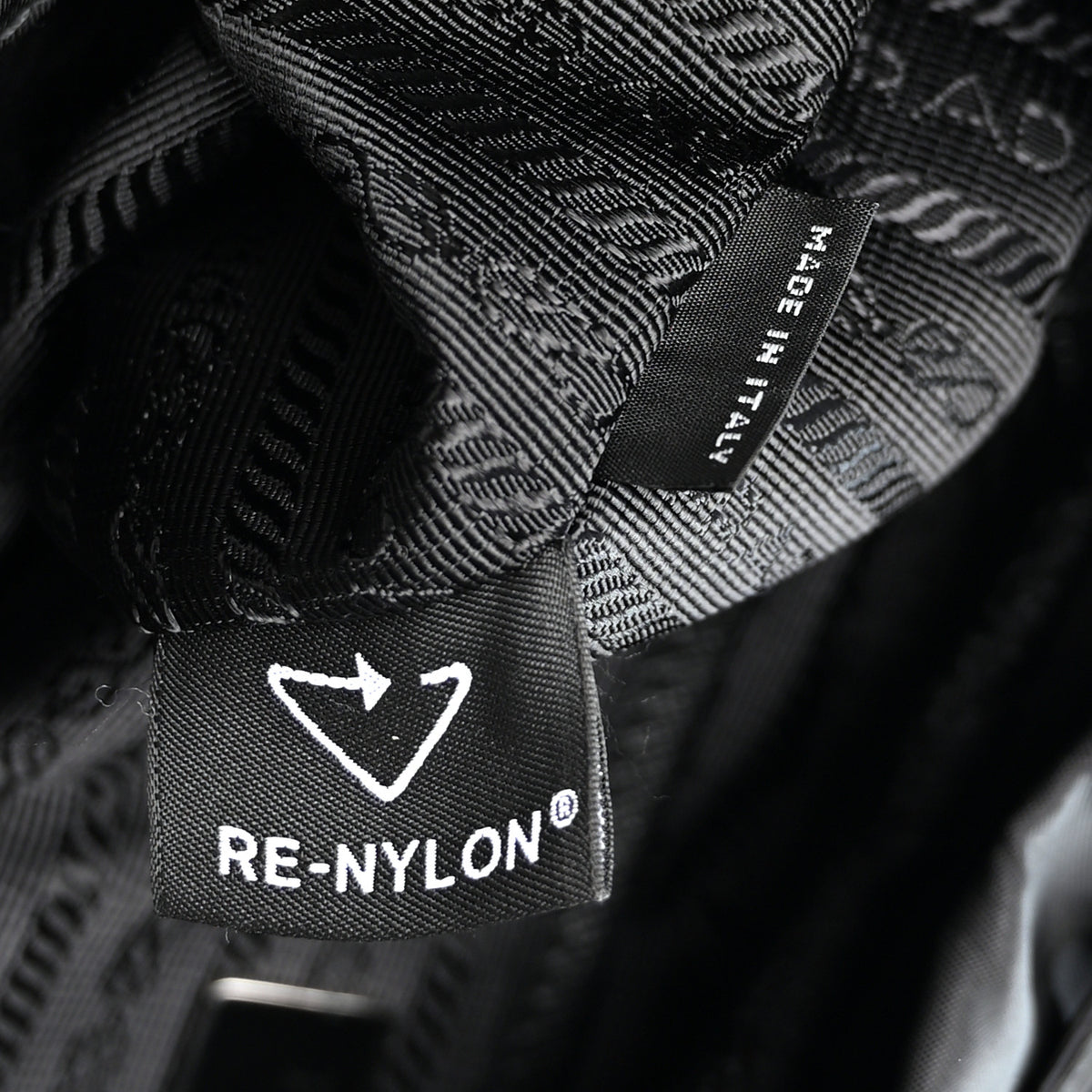 Re-Nylon Vela Saffiano Small Backpack Black
