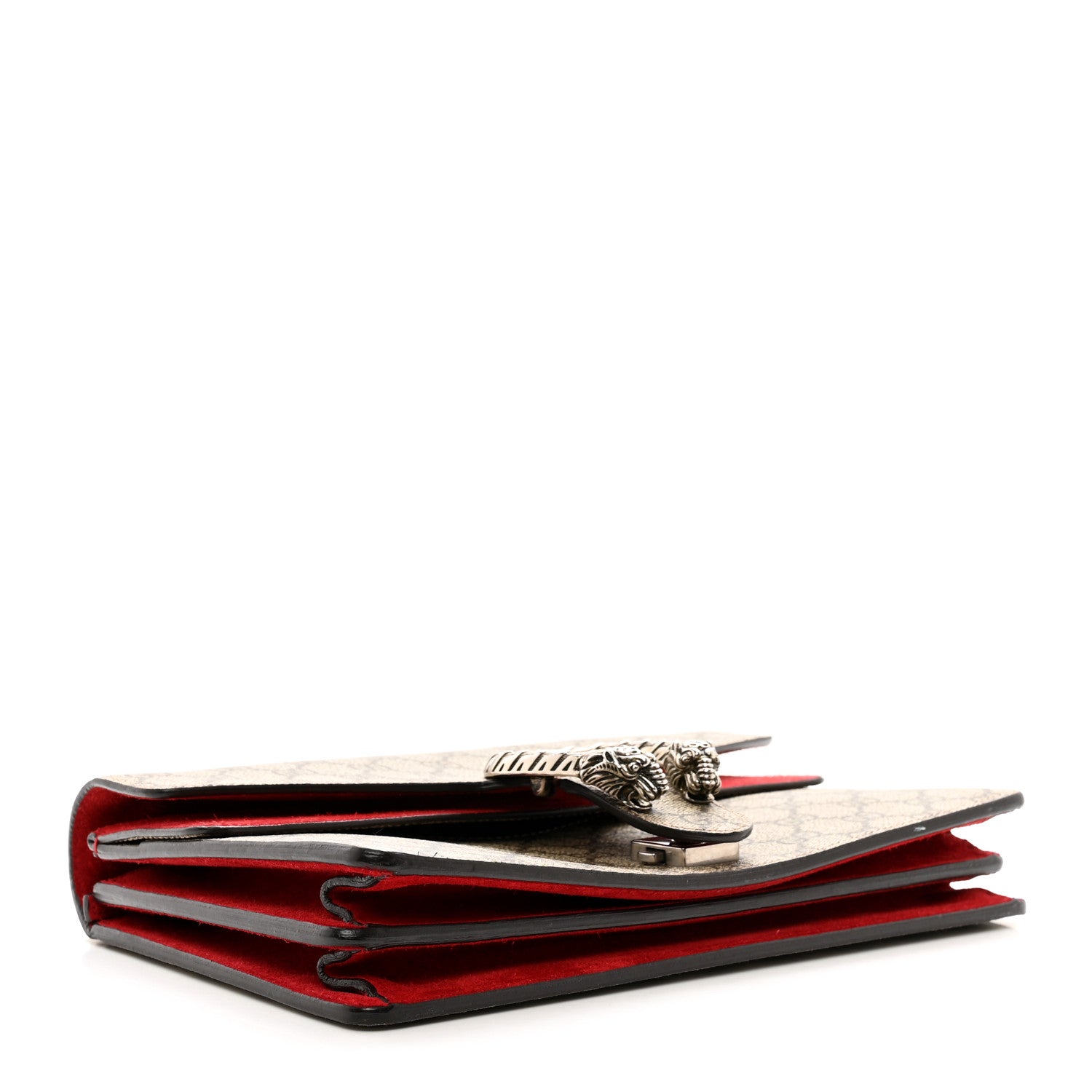 Gucci GG Supreme Monogram Small Dionysus Shoulder Bag Vulcanic Red 4 of 12