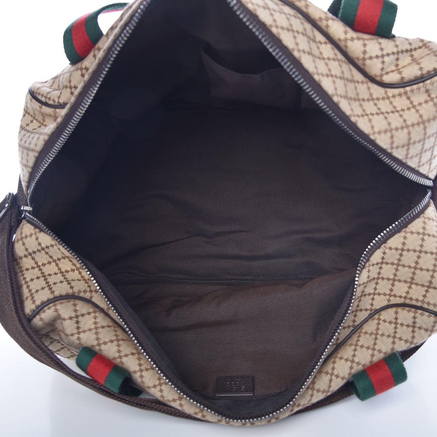Diamante Large Web Carry On Duffle Bag Brown