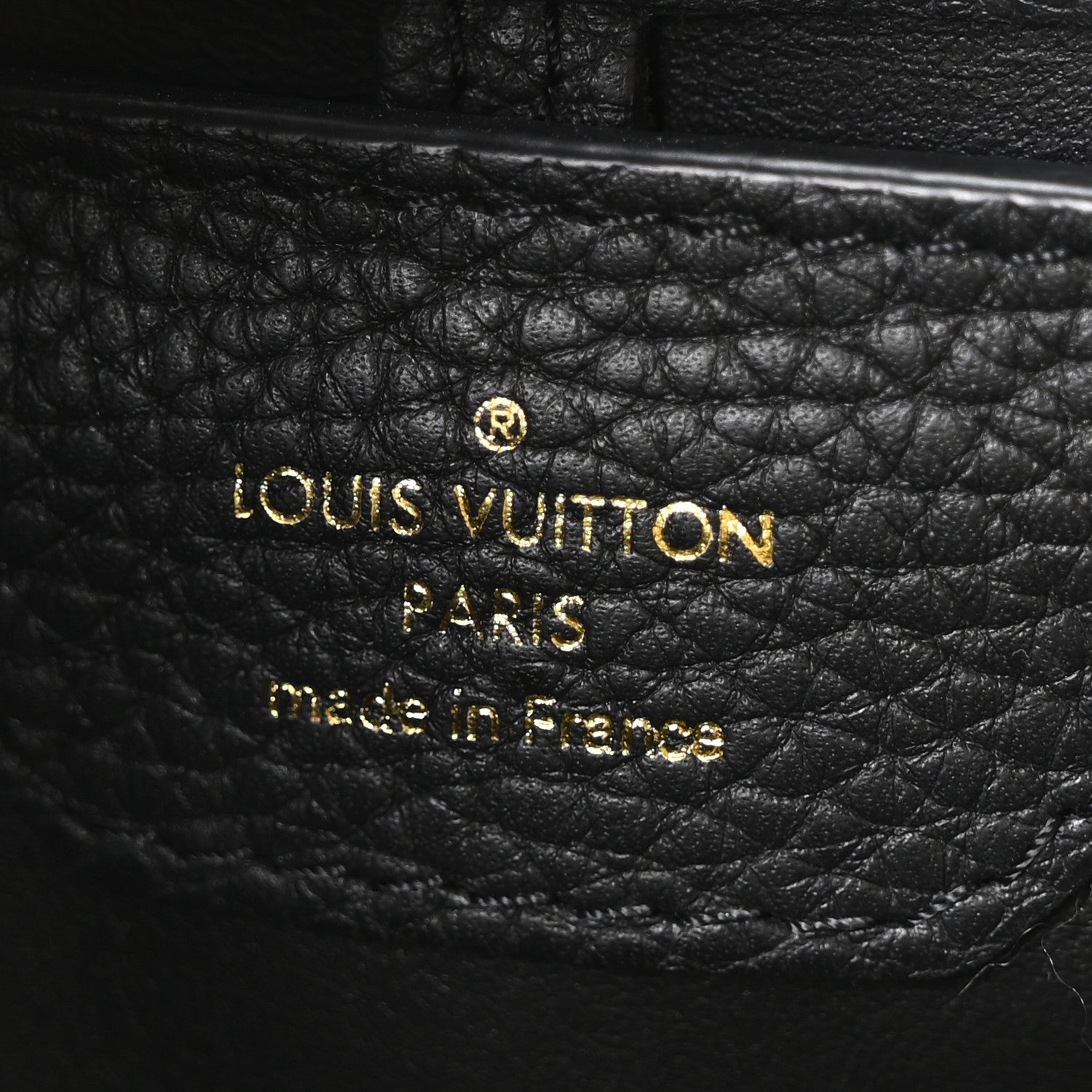 Louis Vuitton Taurillon Embellished Flower Crown Capucines PM Black 6 of 9