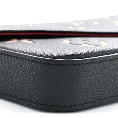 Louis Vuitton Empreinte Monogram Giant Felicie Pochette Black Beige 9 of 11