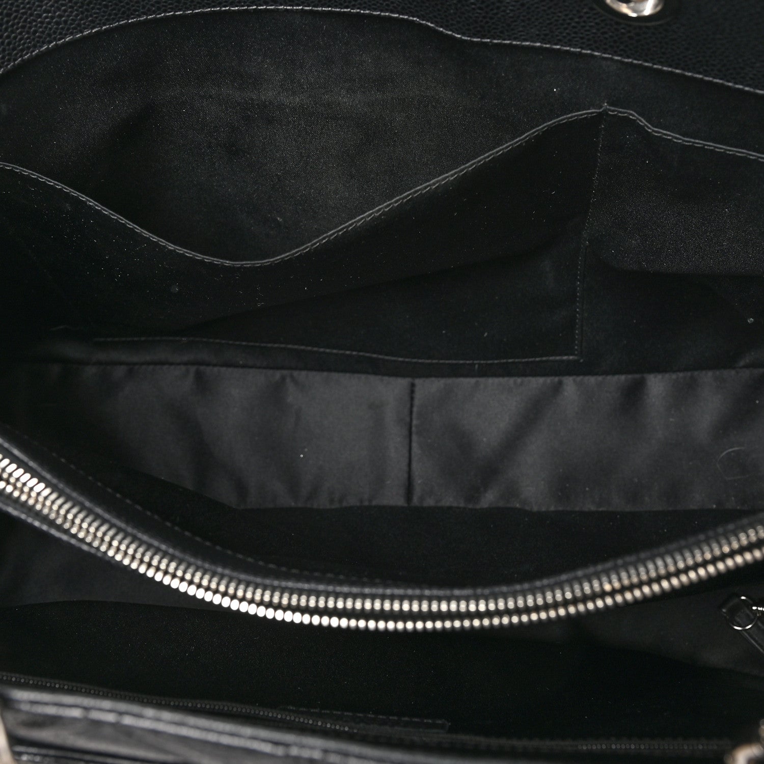 Chanel Caviar Quilted XL Grand Shopping Tote GST Black 6 of 12
