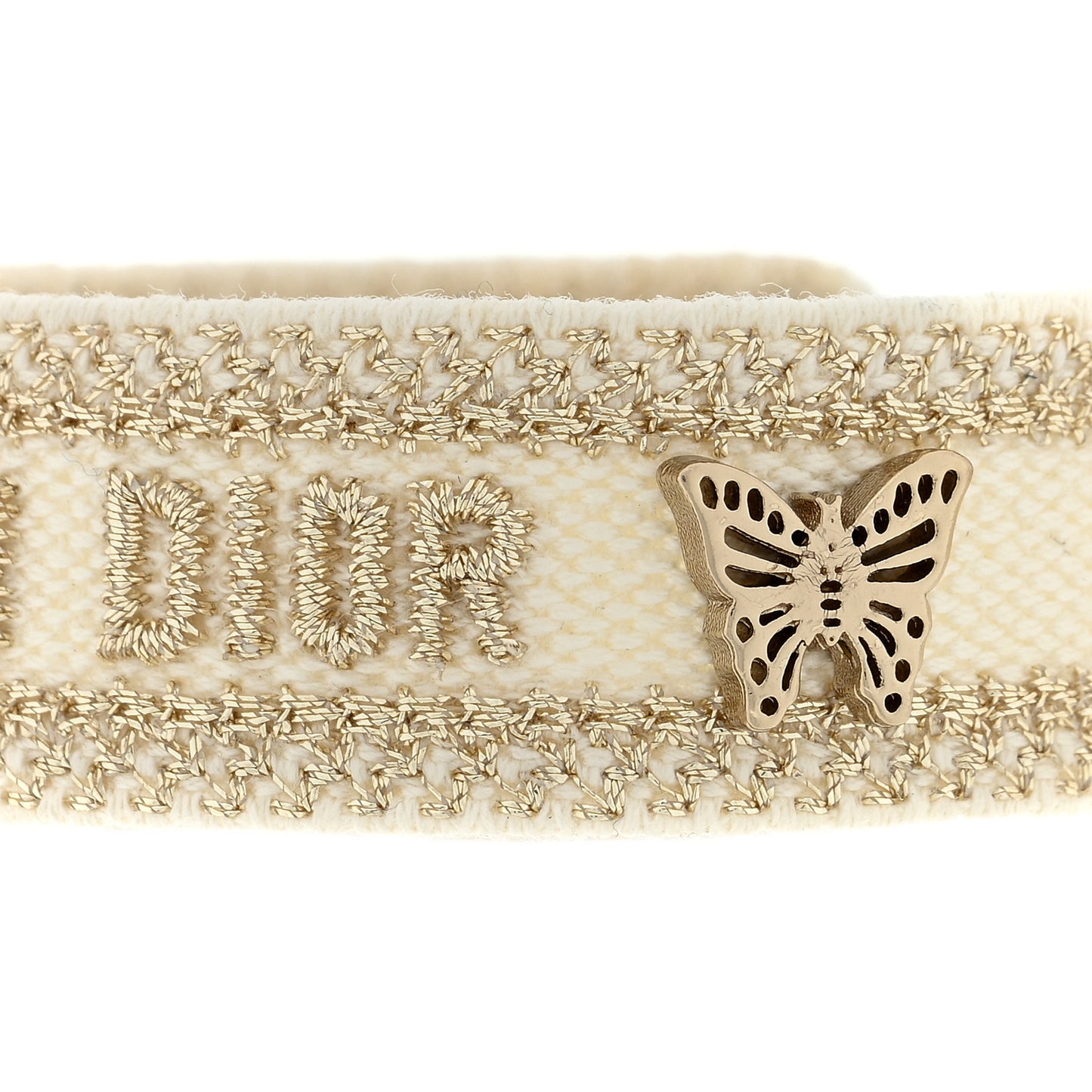 Woven Cotton Butterfly J'Adior Friendship Bracelet Gold