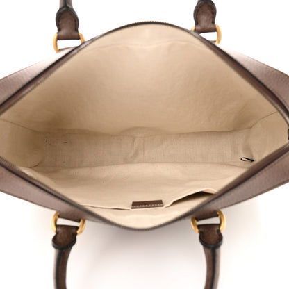 Gucci GG Supreme Monogram Textured Calfskin Web Medium Ophidia Briefcase Beige Ebony New Acero 5 of 11