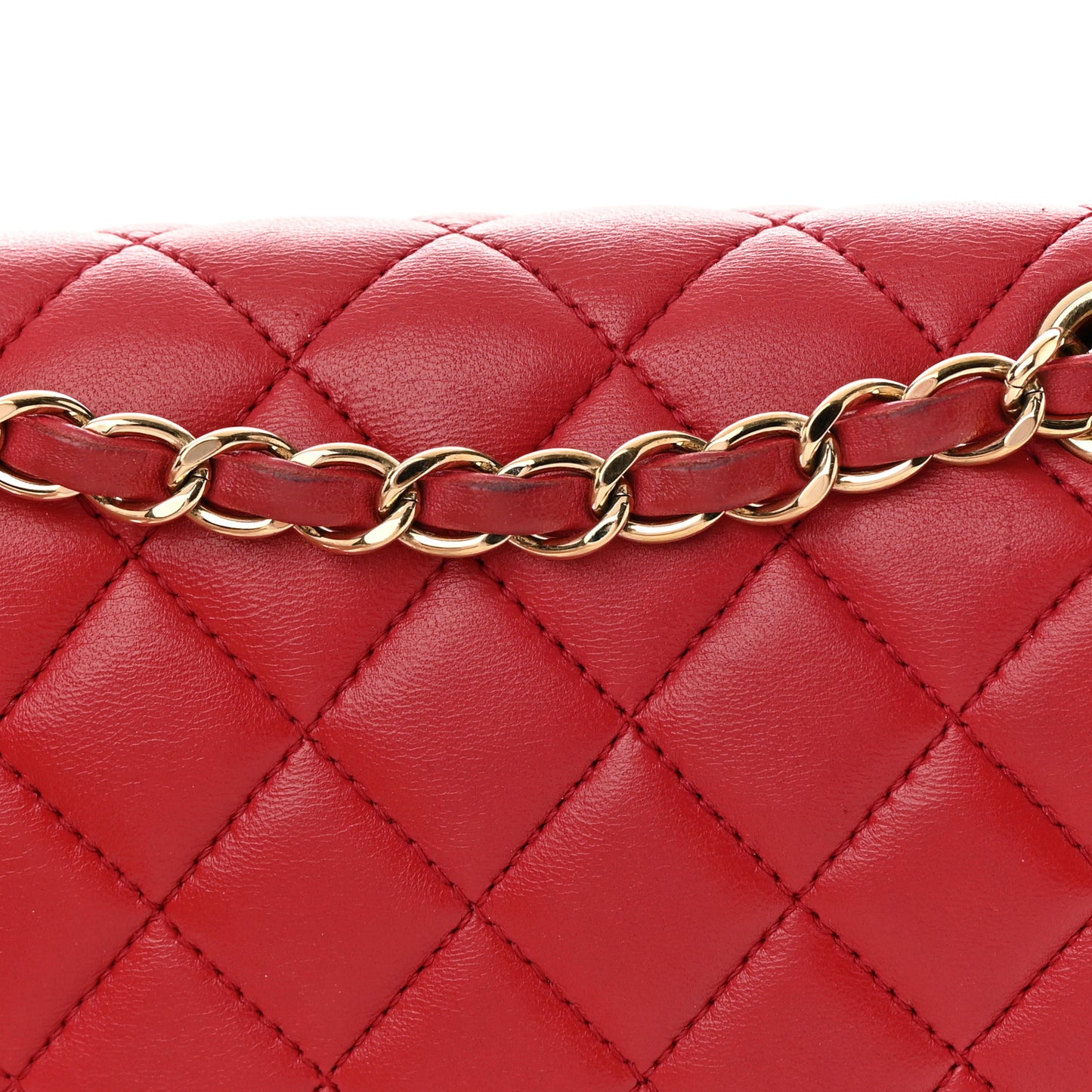 Lambskin Quilted Small Urban Spirit Backpack Red