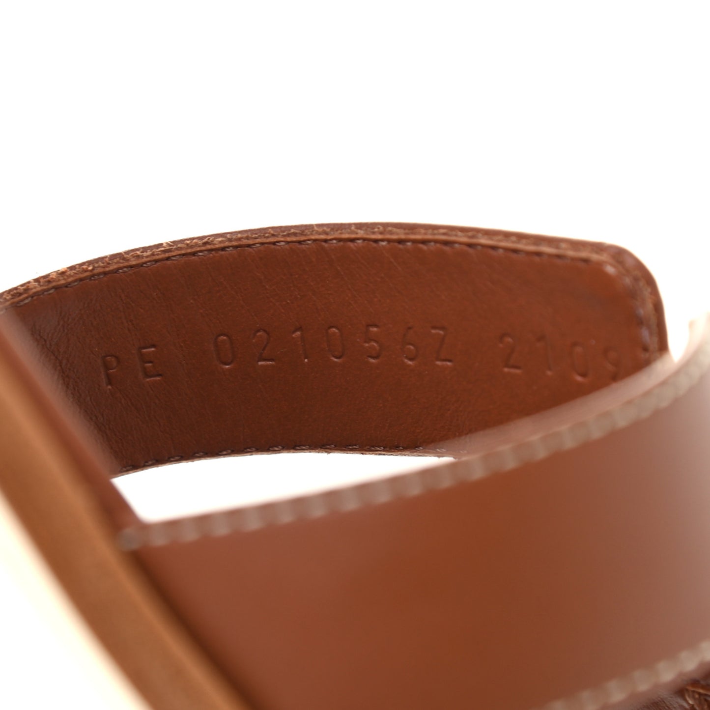 Box Calfskin Oran Sandals 38 Gold