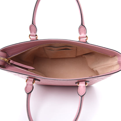 Gucci Guccissima Signature Small Zippered Bucket Tote Rose Baby Candy 5 of 13