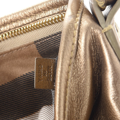 Burberry Metallic Grainy Calfskin Hobo Gold 8 of 8