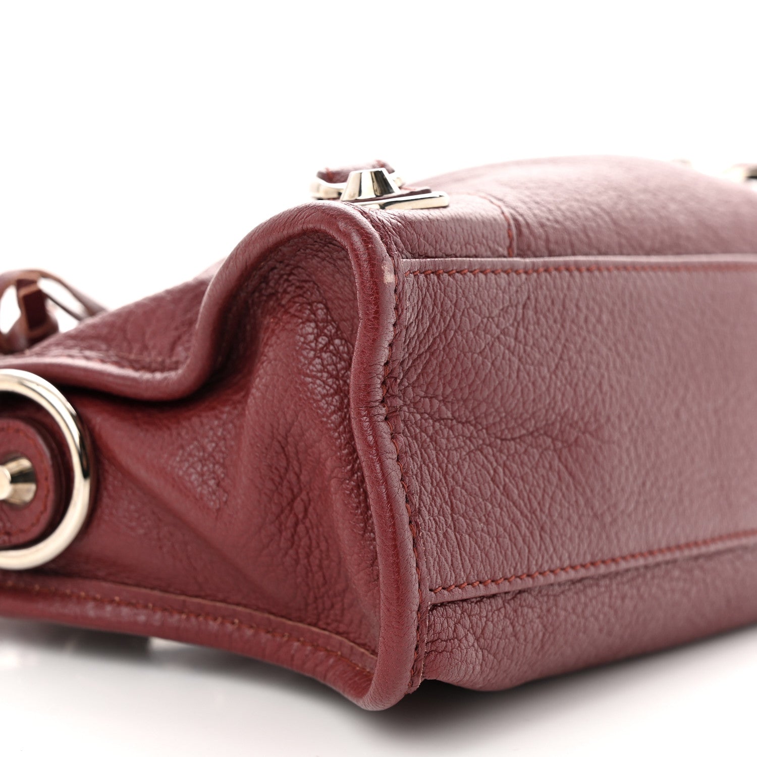 Balenciaga Chevre Silver Metallic Edge Hardware Mini City Cassis 9 of 11